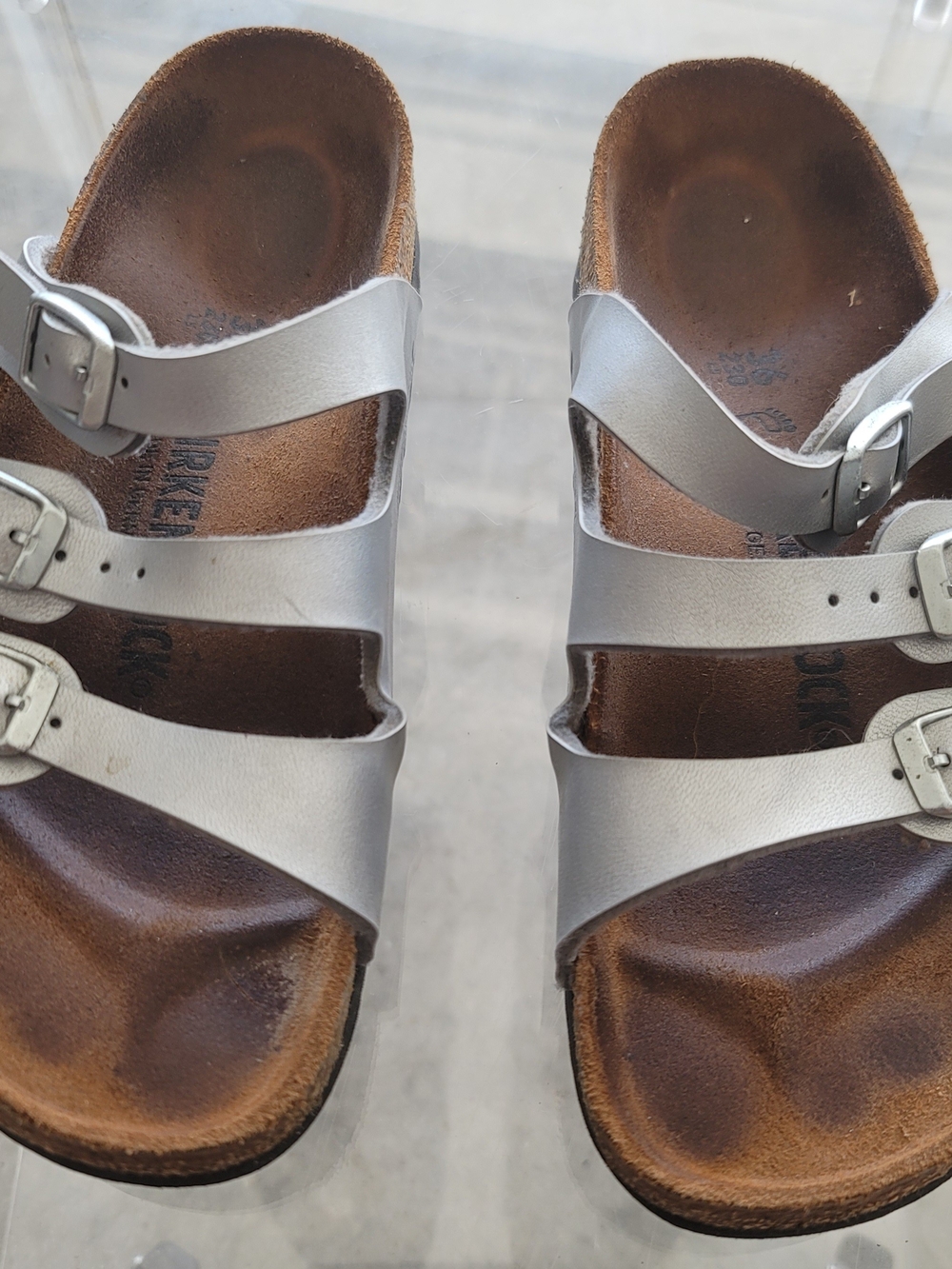Birkenstock Women's Triple-Strap Sandals - Silver